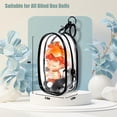 thumbnail image 3 of Clear Figures Display Bag, Portable Figures Storage Bag with Keychain, Mini Doll Hanging Blind Box, Single Zipper Closure Dustproof Collectibles Case for Mini Figures, Dolls (Black, Semicircle), 3 of 5