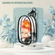 thumbnail image 3 of Clear Figures Display Bag, Portable Figures Storage Bag with Keychain, Mini Doll Hanging Blind Box, Single Zipper Closure Dustproof Collectibles Case for Mini Figures, Dolls (Black, Semicircle), 3 of 5