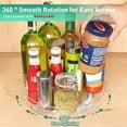thumbnail image 6 of 2 Pack Lazy Susan Organizer, 9.5 Inch, 10.7 Inch Lazy Susan Turntable for Cabinet, Turntable Organizer for Pantry Organizers and Storage, Non-Skid Fridge Organizer, 6 of 8
