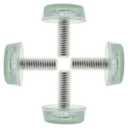 M8x20x25mm Furniture Glide Leveling Feet Adjustable Leveler for Desk Leg 4pcs