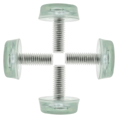M8x20x25mm Furniture Glide Leveling Feet Adjustable Leveler for Desk Leg 4pcs