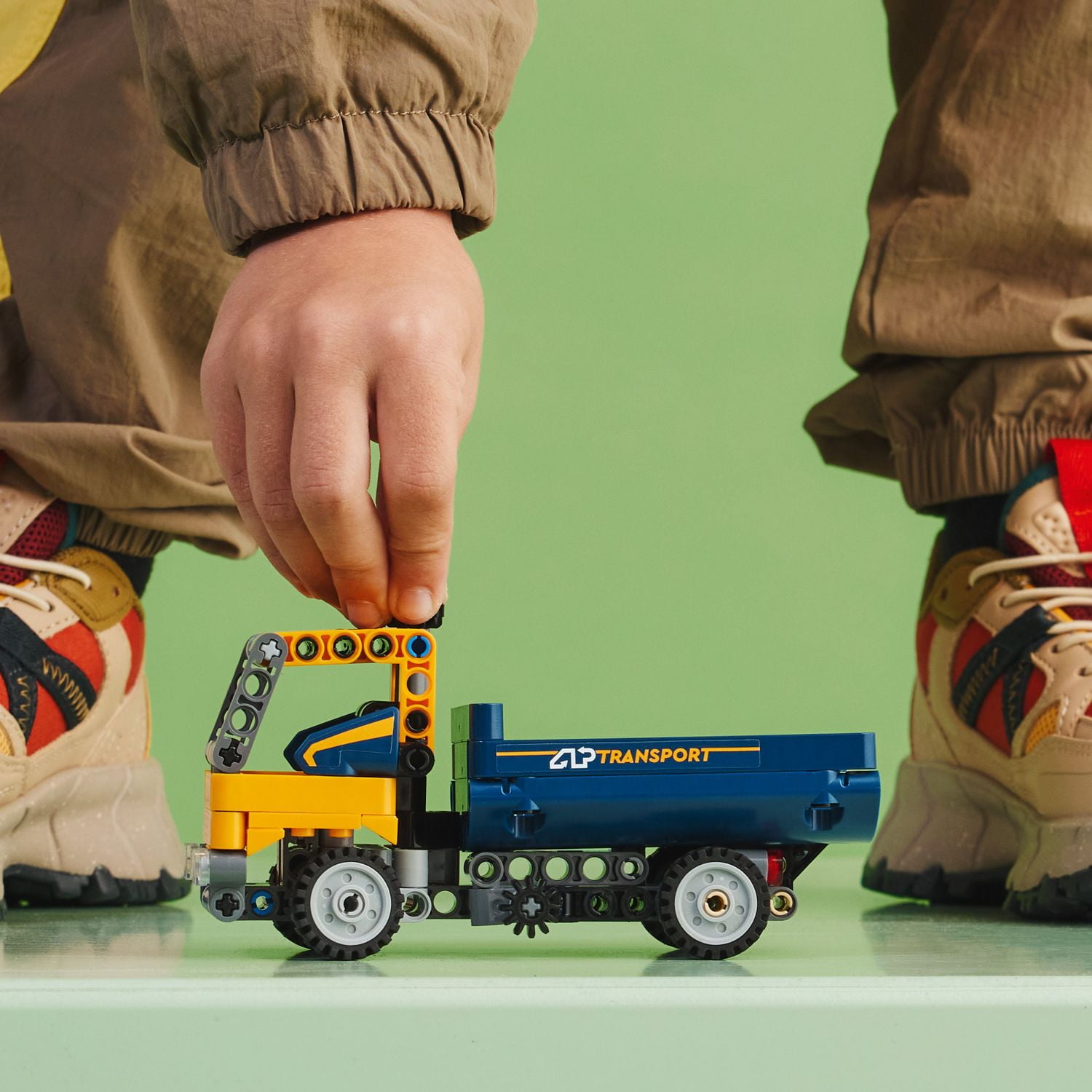 LEGO Technic Dump Truck 2in1 Toy Building Set, Model Construction Vehicle and Excavator Digger Kit, Engineering Building Toys for Back to School, Gift for Kids, Boys, Girls Ages 7+ Years Old, 42147