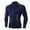 A-Navy, variant on Men's Top Quarter Zip Gym Shirt,Muscle Fit Pullover Stretch Sweatshirt Long Sleeve Sports Sweatshirts Casual Activewear for Training Running Quicking Dry Fall Tshirt