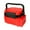 Red, variant on BOKYAN High-Capacity Fishing Tackle Box, Waterproof Travel Case for Lures, Hooks, and Gear, Green Portable Bait Storage with Multiple Trays, 14.57 inches / 37 cm