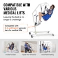 thumbnail image 4 of VEVOR Écharpe de Levage pour Patient avec Support de Tête Taille Moyenne Écharpe en Forme de U Jambe Divisée, 4 of 9