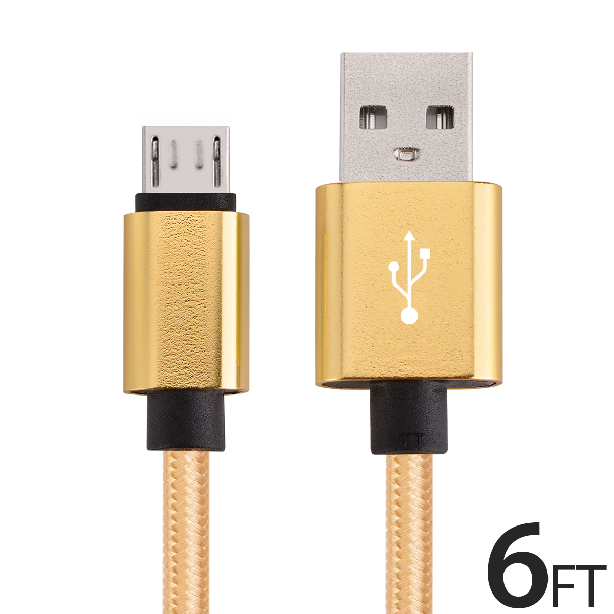 Micro USB Cable Charger for Android, FREEDOMTECH 6ft USB to Micro USB
