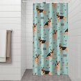thumbnail image 2 of German Shepherd Dog and Music Shower Curtain 36"x72" ,Bathroom Decorative Shower Curtains Set with 12 Hooks,Modern Waterproof Washable Shower Curtain, 2 of 6