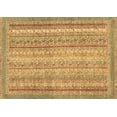 thumbnail image 1 of Ahgly Company Indoor Rectangle Oriental Brown Modern Area Rugs, 2' x 5', 1 of 4