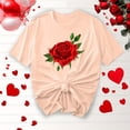 thumbnail image 2 of Camisetas de Manga Corta para Mujeres, Camiseta de Cuello Redondo Impresa de Moda, Primavera Y Verano Casual, 2 of 8