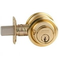 thumbnail image 2 of Schlage B561P 605 Grade 2 One Way Deadbolt Conventional Cylinder Adjustable 2-3/8 and 2-3/4 Backset Bright Brass Finish, 2 of 2