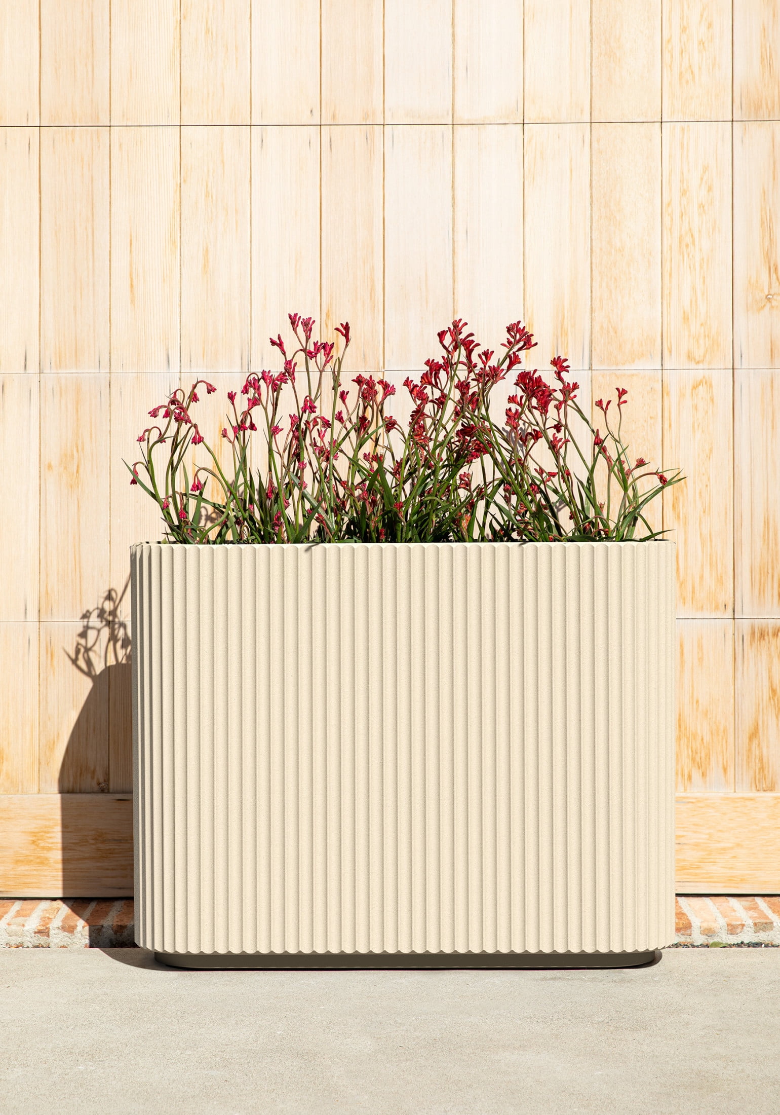 Veradek Demi Series Span 36" Plastic-Stone Planter - (Sand)