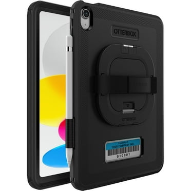 OtterBox iPad 10th Gen (Only) - Defender Series Pro Case W/Kickstnd/Handstrp - Black - Screenless Edition - Non-Retail Packaging - (Ideal for Business Customer)