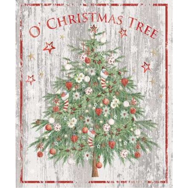 O Christmas Tree Poster Print by PS Art Studios - Walmart.com - Walmart.com