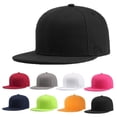 thumbnail image 5 of Sports Baseball Cap Blank Solid Color Flat-Edged Peaked Golf Street Cap, 5 of 5