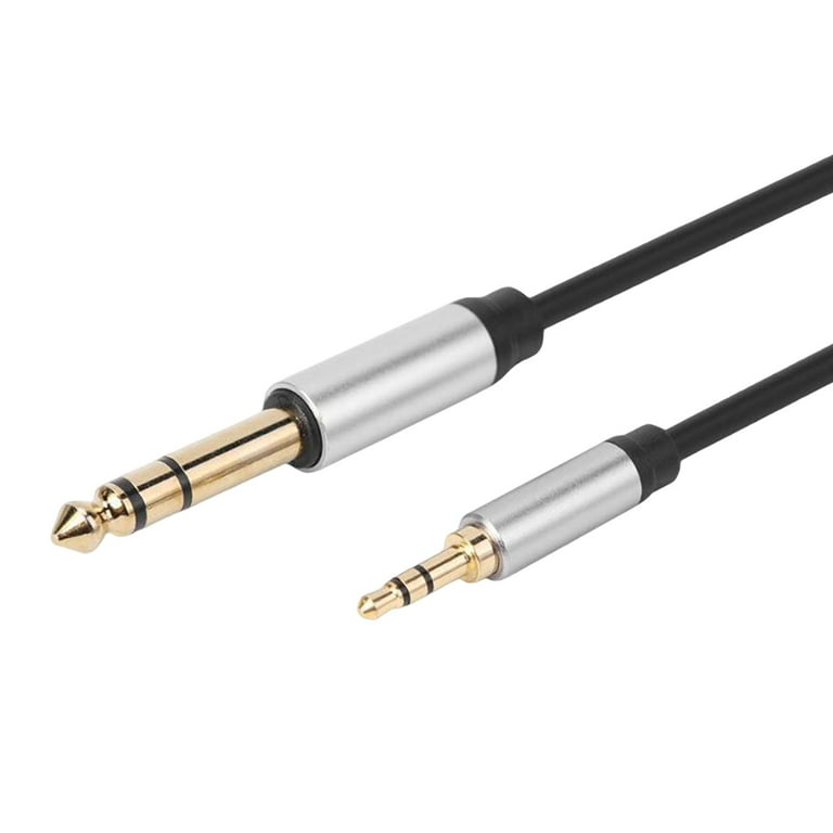 3.5mm to 6.35mm Audio Cable Stereo Audio Cable Jack Stereo Adapter Cable  1/8 Male to 1/4 Male for Cellphone Speaker 