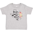thumbnail image 3 of Inktastic Texas Home is Where The Heart is with Watercolor Floral Girls Baby T-Shirt, 3 of 5