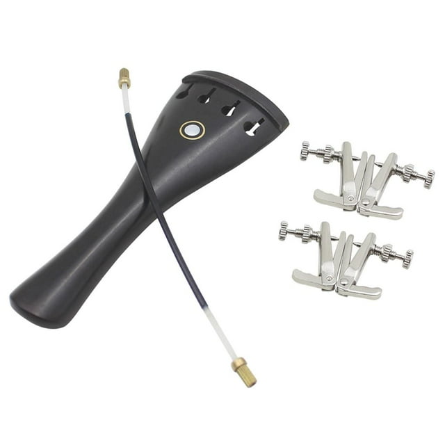 3 juegos violín tailpiece + tail rope + fine-tuning para 3/3 4/4 accesorios de violín Hugo Cordal de violín