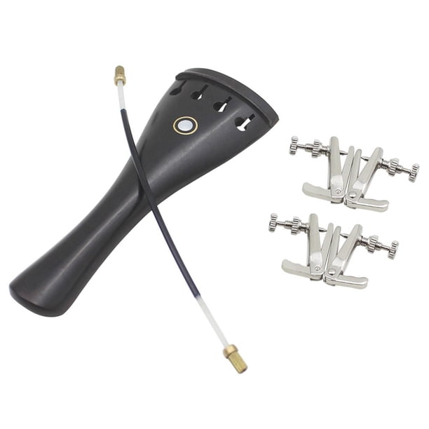 3 juegos violín tailpiece + tail rope + fine-tuning para 3/3 4/4 accesorios de violín Hugo Cordal de violín