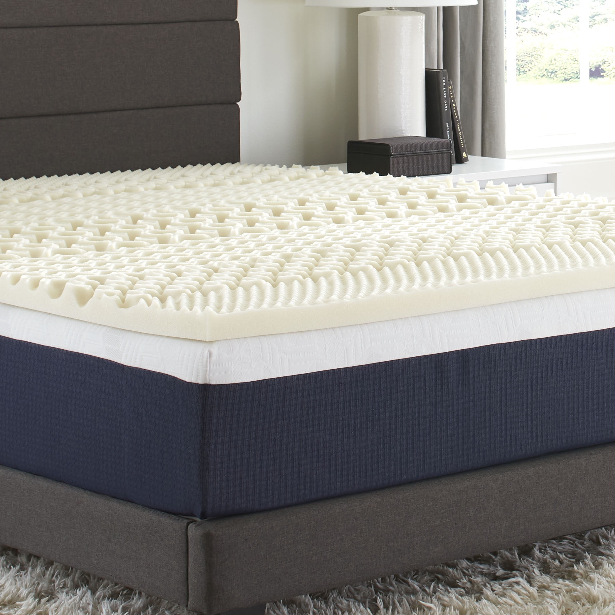 Comfort Tech 1.5” 7-Zone Mattress Topper Featuring Isotonic+ Memory Foam, King