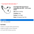 thumbnail image 2 of Front Right ABS Speed Sensor - Compatible with 2007 - 2012 ES350 2008 2009 2010 2011, 2 of 2