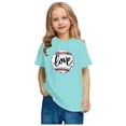 thumbnail image 4 of FamilyThread Toddler Girls Boys Fashionable Short Sleeve Cotton T-Shirt Baseball Print Summer Tops Crew Neck Casual Daily Shirt For 3-9Y, 4 of 5