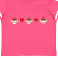 thumbnail image 4 of Inktastic Sock Monkey Heart Border Boys or Girls Toddler T-Shirt, 4 of 5