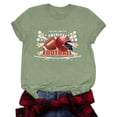 thumbnail image 1 of OJinShaWanO Inappropriate T Shirts Women's Rugby Printed Round Neck Short Sleeved T Shirt 4131, 1 of 4