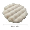 thumbnail image 4 of Washable Round Pet Mat 30x30cm, Plush Rabbit Cushion, Warm Soft Bed for Dogs and Cats, Comfortable Pet Supplies, Durable Non-Slip Design, Easy to Clean, Perfect for Home Use and Travel, 4 of 7