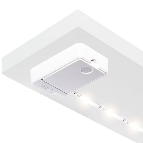 Luminoodle Click | Battery Powered LED Tap Light Strip for Closet, Pantry, Shelf Lighting, AA-Powered 36 in. Wireless Stick Anywhere Adhesive String Push Lights, Warm White (2700K)