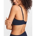 thumbnail image 2 of Women's Natrelax Triangle Bralette No Underwire Plunge Unlined Ribbed Soft Wireless Bra V Neck Sexy Everyday, 2 of 6