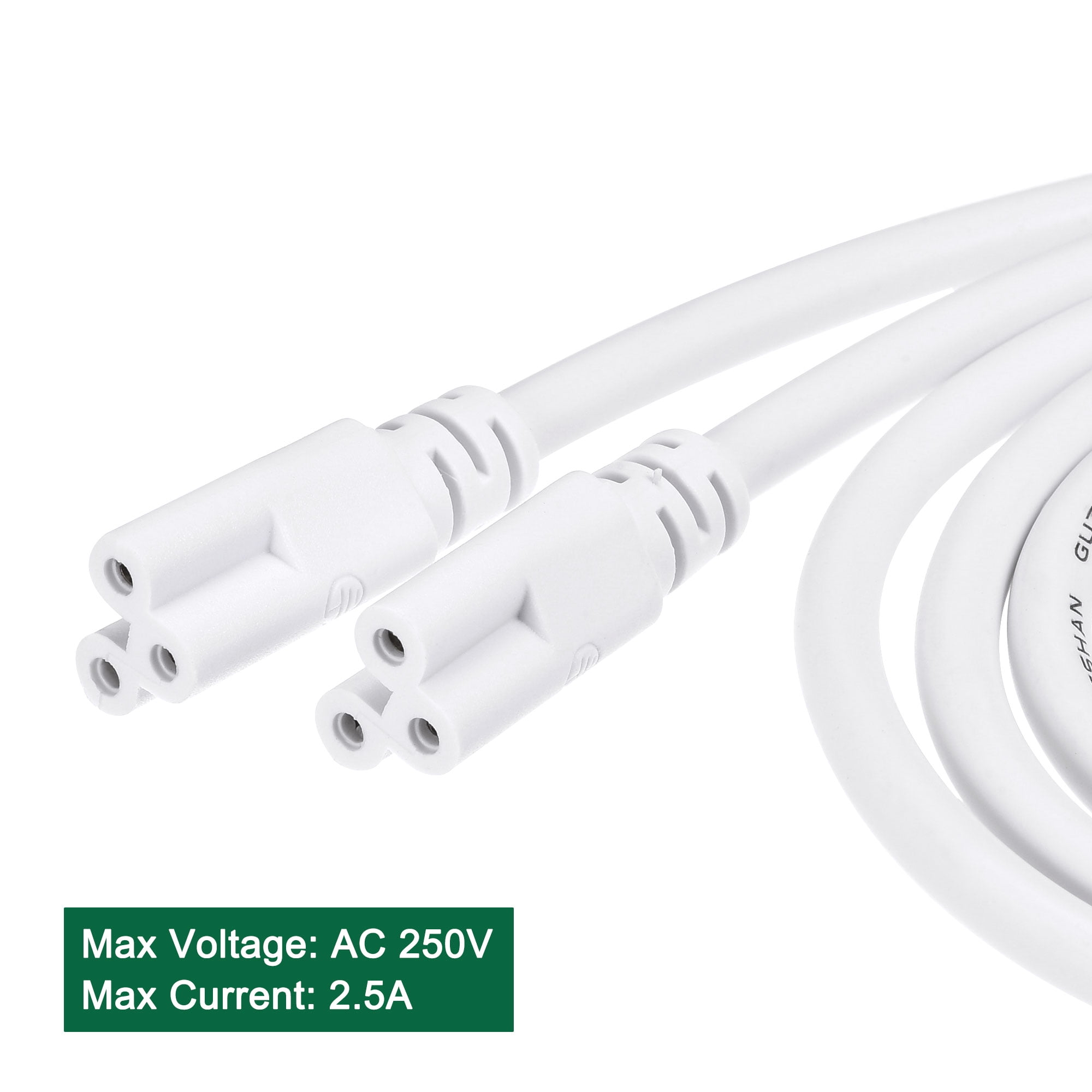 Unique Bargains LED Tube Connector Cable Male to Male Extension Cord for LED Light 59.06"