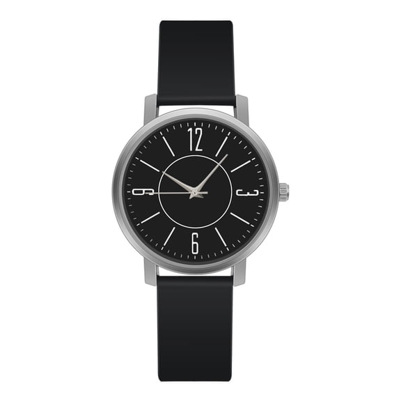 Resicozy Watches for Women Fashion Simple Quartz Wrist Watch with Silicone Strap for Sports Casual Round/Square Dial Watches Black Small