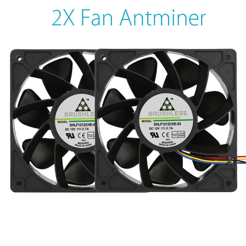 7500RPM DC12V 5.0A Industrial Miner Cooling Fan Cooler F Antminer Bitmain S7 S9 