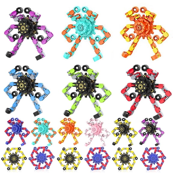 Fun Mini Fidget Spinner Sensory Toys 40-Pack, Birthday Gift Gift Bag Filler Party Favors for Kids Teens Adults, Treasure Chest Toys for Classroom Prizes