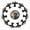 Multicolored 01, variant on 12 Pieces Skull with Roses Vintage Pattern Glass Knobs for Dresser Drawers, 1.37 x 1.10 IN Round Kitchen Cabinet Pulls For Home Office Nursery Kids Room