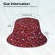 thumbnail image 3 of Balery Red Glitter Sombreros para el sol para hombre y mujer, sombrero de pescador con UPF 50+, 3 of 6