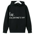 thumbnail image 4 of Sudadera con capucha y estampado de corazón de San Valentín, sudadera de manga larga para niños y niñas, chaqueta para niñas de talla mediana y grande., 4 of 7