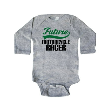 

Inktastic Future Motorcycle Racer Gift Baby Boy Long Sleeve Bodysuit