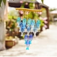 thumbnail image 4 of Campanillas de viento H&D HYALINE & DORA con forma de pez de cristal azul, 58 cm, 4 of 8