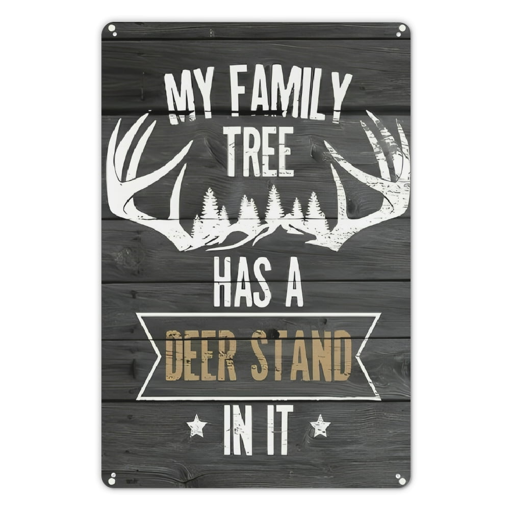 Funny "Baiting Deer Is Illegal" Warning Sign - 12" X 8", Indoor/Outdoor, Rust Resistant, Made In USA 1 thumbnail image