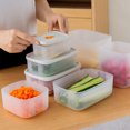 thumbnail image 5 of Bewildely Organizador de nevera, contenedores de plástico con tapa para nevera, congelador, armario de cocina, despensa, caja de seguridad para Cocina y Comedor 715L, 5 of 5