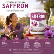 BOGO Sale - Extra Strength Saffron Extract - Two 60 Count Bottles, 88.5mg Per Serving