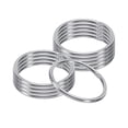 thumbnail image 1 of Unique Bargains 34mm Metal O Rings, 10 Pack 304 Stainless Steel Round Rings for Hardware Bags, 1 of 7