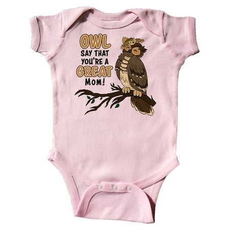 

Inktastic Owl Say That You re A Great Mom-Cute Owl Family Gift Baby Boy or Baby Girl Bodysuit