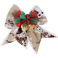 thumbnail image 2 of Clearance! Christmas Bow Decoration Green And Red Checkered Bow With Bell Small Christmas Tree Top Butterfly Wedding Gift Farmhouse Decoration Decoration, 2 of 9