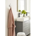 thumbnail image 2 of Amerock Alder Transitional Double Prong Polished Chrome Wall Hook, 2 of 9