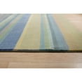 thumbnail image 3 of EORC FLX02GN10X14 Hand-Knotted Wool Knotted Striped Rug, 10' x 14', Green Area Rug, 3 of 5