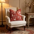 thumbnail image 5 of Qholemyo Floral Embroidered Throw Pillow Covers 17.7x17.7in Soft Elegant Decor For Indoor Sofa Bedroom, 5 of 6