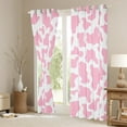 thumbnail image 3 of Manfei Girls Cow Print Black Out Curtains, White Pink Abstract Curtains Pack of 2 (42x63 Each), Chic Fashion Bedroom Curtains, Window Curtains Decor, 3 of 6