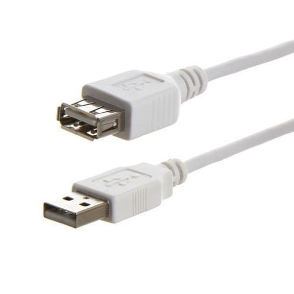 Importer520 White 10 Foot USB 2.0 Extension Cable